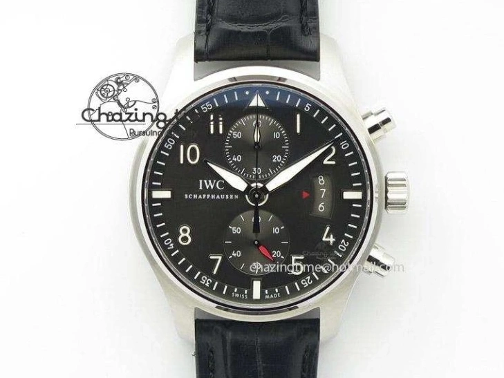 MIROTIME 0317 Pilot Top Gun IW326901 M+F 1:1 Best Edition Black Dial on Black Rubber Strap A SportInspired 6999